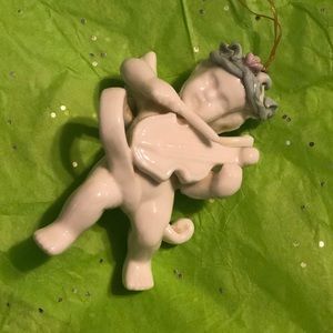 Vintage Ceramic Cherub Ornament